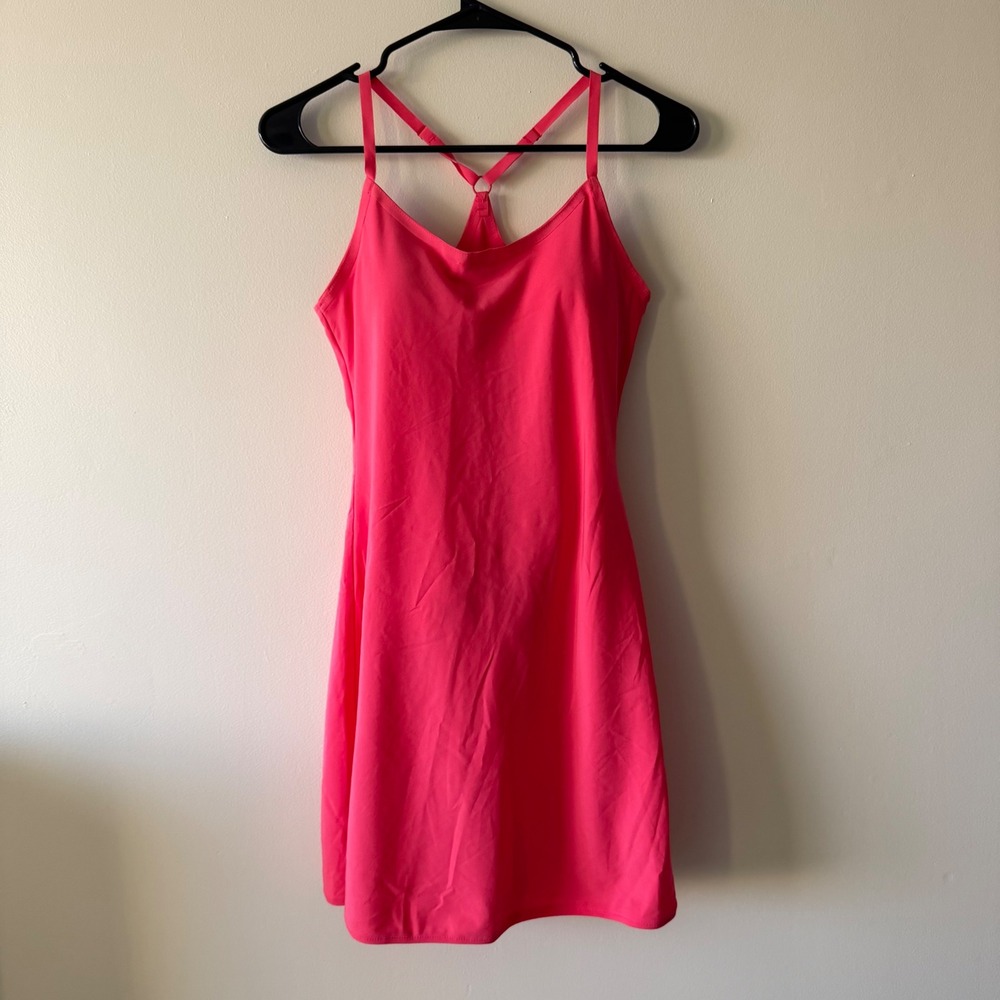 Outdoor Voices Women's XS Exercise Dress Pink Activewear Mini Dress OV114W